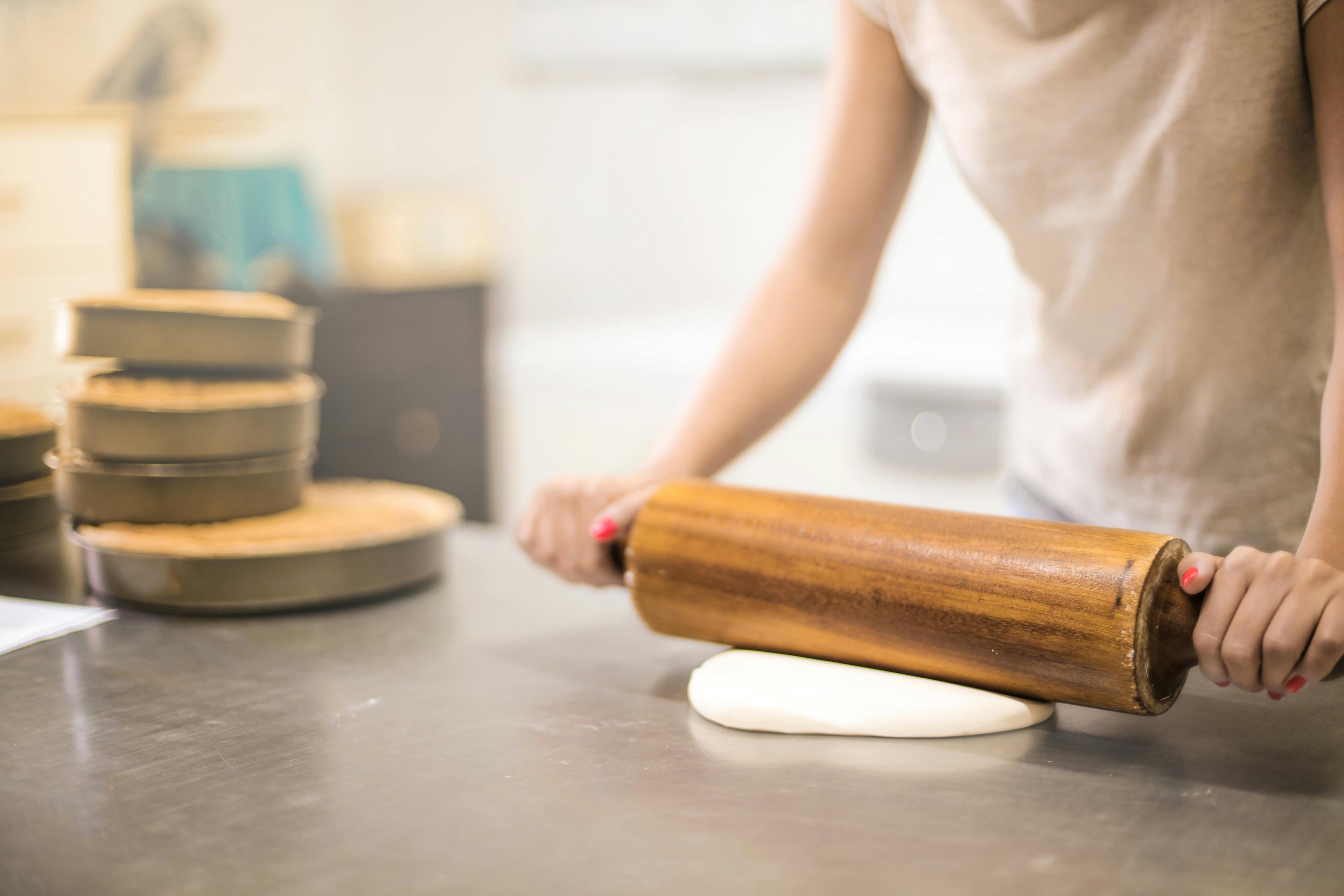Fresh baked cookies being made in our kitchen